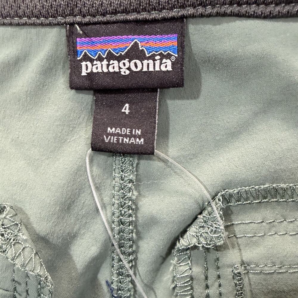Patagonia Womens Quandary 5” Shorts Hiking Stretch Gorpcore Outdoor Green Sz 4 - Picture 4 of 8